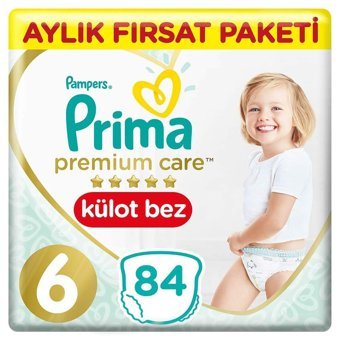Prima Premium Care 6 Numara Külot Bebek Bezi 84 Adet