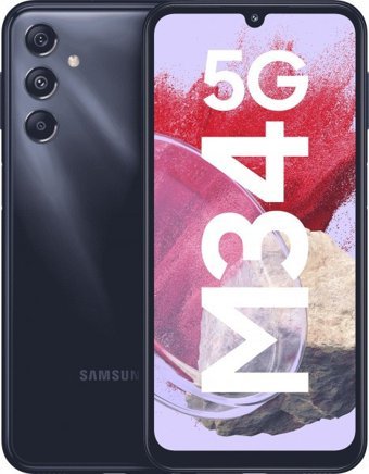 Samsung Galaxy M34 128 GB Hafıza 6 GB Ram 6.5 inç 50 MP Çift Hatlı Super AMOLED Ekran Android Akıllı Cep Telefonu Koyu Mavi