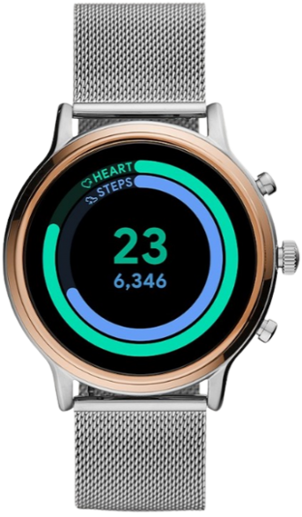 Fossil Gen 5 Julianna HR (FTW6035) Android Wear 44 mm Metal Kordon Daire Unisex Akıllı Saat Krem