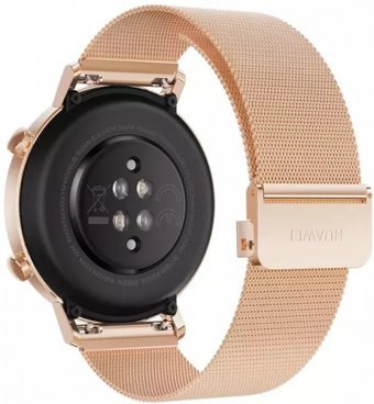 Huawei Watch GT 2 Elegant Huawei LiteOS Su Geçirmez 41.8 mm Metal Kordon Daire Unisex Akıllı Saat Pembe Altın