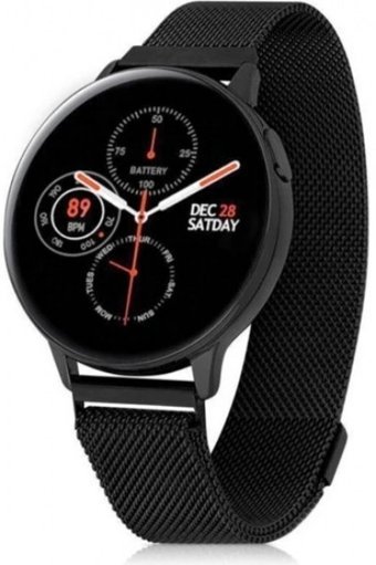 Woom Watch S20 Su Geçirmez Kordon Daire Tansiyon Ölçen Unisex Akıllı Saat Siyah