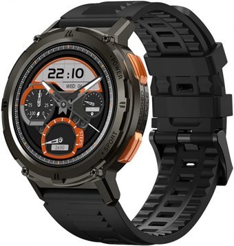 Kospet Tank T2 Su Geçirmez 49 mm Silikon Kordon Daire Unisex Akıllı Saat Siyah