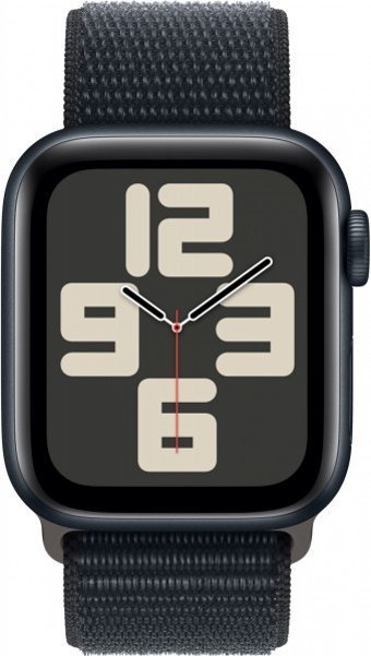 Apple Watch SE 2 2023 Cellular Apple Uyumlu WatchOS Su Geçirmez 40 mm Örgü Kordon Kare Unisex Sim Kartlı Akıllı Saat Siyah