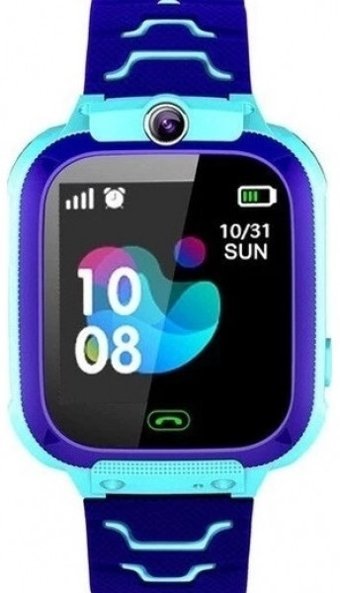 Smartberry SB/Q512 GPS Silikon Kordon Kare Kameralı Sim Kartlı Çocuk Akıllı Saat Mavi