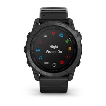 Garmin tactix 7 Standart (010-02704-01) Su Geçirmez 51 mm Silikon Kordon Daire Unisex Akıllı Saat Siyah