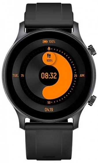 Haylou RS3 Su Geçirmez 50.5 mm Silikon Kordon Daire Unisex Akıllı Saat Siyah