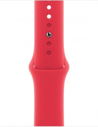 Apple Watch Series 9 Cellular Apple Uyumlu WatchOS Su Geçirmez 41 mm Fluoro Elastomer Kauçuk Kordon Kare Unisex Sim Kartlı Akıllı Saat Kırmızı