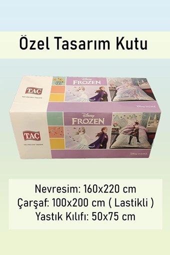 Taç Pamuk Dört Mevsim 160 x 220 cm Lastikli Prenses Tek Kişilik Nevresim Takımı Çok Renkli