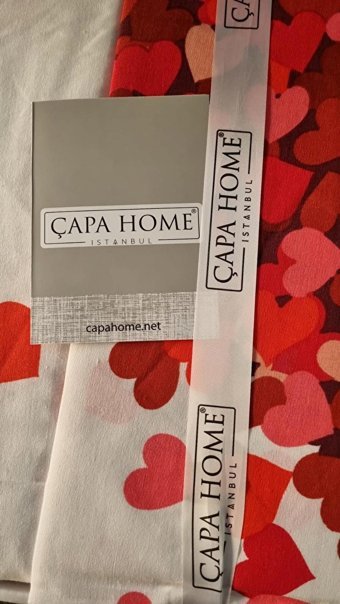 Çapa Home Kışlık 200 x 220 cm Kalp Çift Kişilik Nevresim Takımı Beyaz