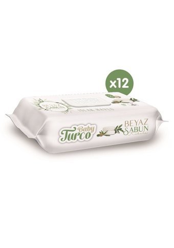Baby Turco Beyaz Sabun Kokulu 90 Yaprak 12'li Paket Islak Mendil