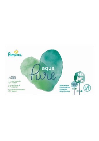 Prima Pampers Aqua Pure 48 Yaprak 9'lu Paket Islak Mendil