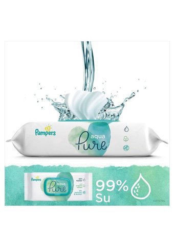 Prima Pampers Aqua Pure 48 Yaprak 9'lu Paket Islak Mendil