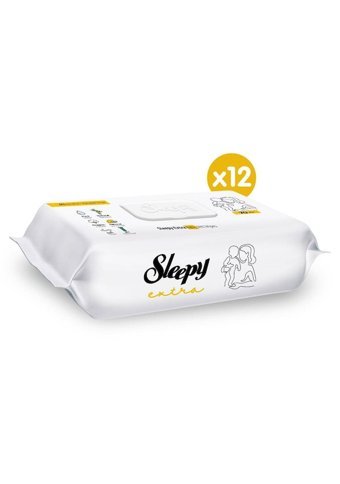 Sleepy Extra 70 Yaprak 12'li Paket Islak Bebek Havlusu