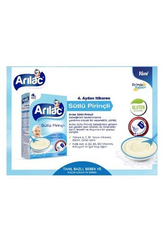 Arılac Tahıllı Glutensiz Pirinç Unlu Kaşık Maması 4x200 gr