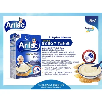 Arılac Gece Tahıllı Glutensiz Pirinçli Kaşık Maması 3x2 kg