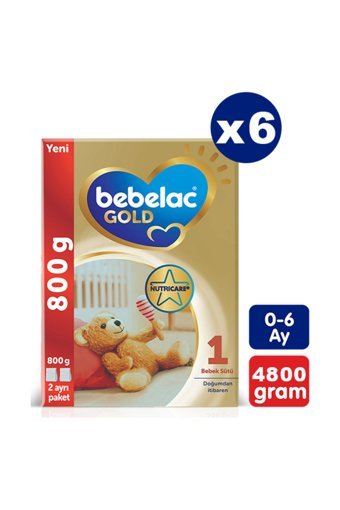 Bebelac Gold Yenidoğan Probiyotikli 1 Numara Devam Sütü 6x800 gr