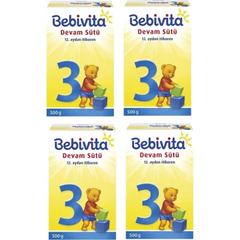 Bebivita Probiyotikli 3 Numara Devam Sütü 4x500 gr