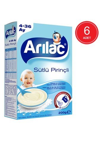 Arılac Instant Tahıllı Glutensiz Pirinçli Kaşık Maması 6x200 gr