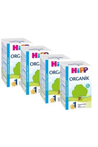 Hipp Yenidoğan Tahılsız Glutensiz Organik Probiyotikli 1 Numara Devam Sütü 4x600 gr