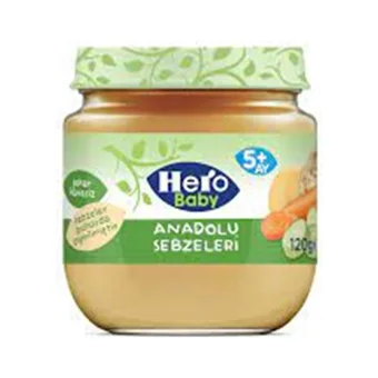 Hero Baby Anadolu Sebzeleri Tahılsız Glutensiz Sebzeli Kavanoz Maması 120 gr