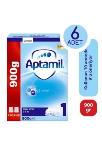 Aptamil Yenidoğan Probiyotikli 1 Numara Devam Sütü 6x900 gr