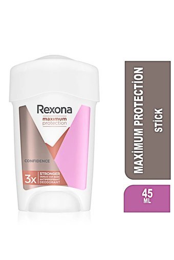 Rexona Maximum Protection Confidence Pudrasız Ter Önleyici Antiperspirant Stick Unisex Deodorant 45 ml