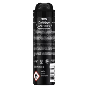 Rexona Men Invisible Ice Fresh Pudrasız Ter Önleyici Antiperspirant Sprey Erkek Deodorant 2x150 ml