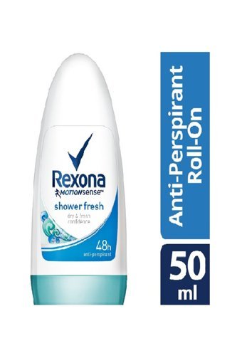 Rexona Shower Fresh Pudrasız Ter Önleyici Antiperspirant Roll-On Kadın Deodorant 50 ml