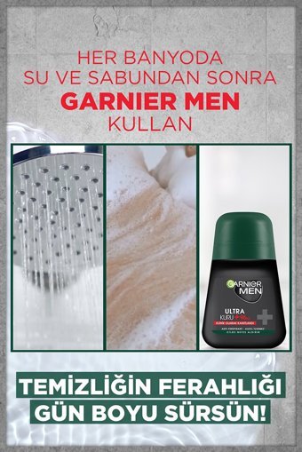 Garnier Ultra Kuru Pudrasız Ter Önleyici Antiperspirant Roll-On Erkek Deodorant 50 ml