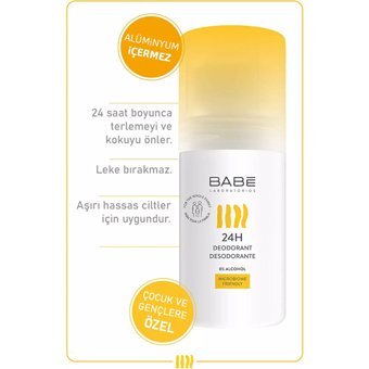 Babe Pudrasız Ter Önleyici Roll-On Unisex Deodorant 50 ml