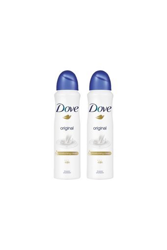 Dove Original Pudrasız Ter Önleyici Antiperspirant Sprey Kadın Deodorant 2x150 ml