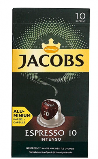 Jacobs Espresso 10 Intenso Arabica Öğütülmüş Filtre Kahve 52 gr