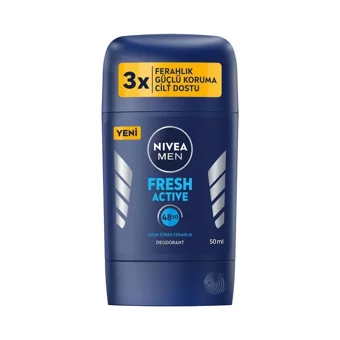 Nivea Fresh Active Pudrasız Ter Önleyici Stick Erkek Deodorant 50 ml