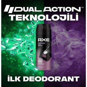 Axe Black Night Pudrasız Ter Önleyici Sprey Erkek Deodorant 2x150 ml