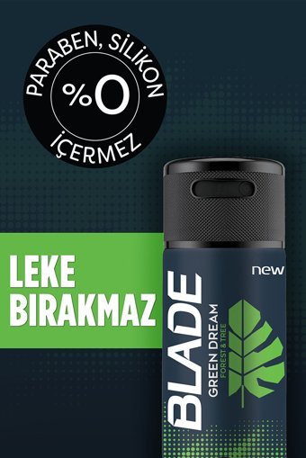 Blade Green Dream Pudrasız Ter Önleyici Sprey Erkek Deodorant 6x150 ml