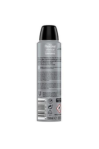 Rexona Clinical Protection Confidence Pudrasız Ter Önleyici Antiperspirant Sprey Erkek Deodorant 150 ml