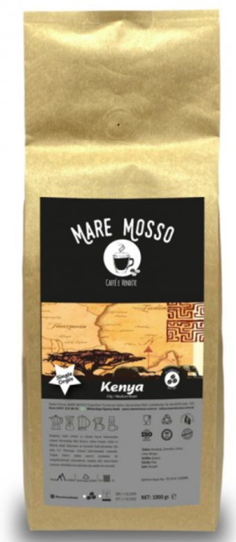 Mare Mosso Kenya AA Muranga Arabica Öğütülmüş Filtre Kahve 1 kg