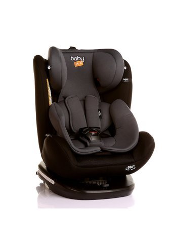 Baby Plus Orbit Fix V2 Isofixli 360 Derece Dönen 0-36 kg Yatabilen Yükseklik Ayarlı Çift Yönlü Oto Koltuğu Gri Siyah