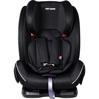 Baby Casper Techno Plus Emniyet Kemerli 9-36 kg Yatabilen Yükseklik Ayarlı Sürüş Yönü Oto Koltuğu Siyah