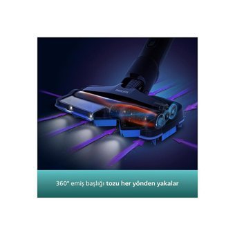 Philips 8000 Serisi Aqua Plus Islak Kuru Kablolu Elektrikli Dikey Süpürge Siyah