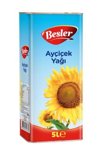 Besler Teneke Ayçiçek Yağı 5 lt