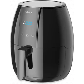 Valletta Raffle Airfryer 4 lt Tek Hazneli Led Ekranlı Yağsız Sıcak Hava Fritözü Siyah