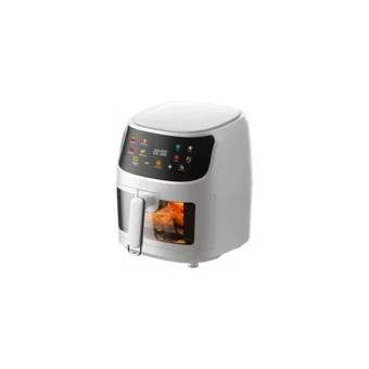 Simicg Airfryer 8 lt Tek Hazneli Led Ekranlı Yağsız Sıcak Hava Fritözü Beyaz