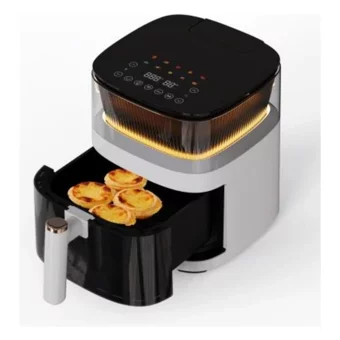 Robwell Rxo5 Airfryer 5 lt Tek Hazneli Led Ekranlı Yağsız Sıcak Hava Fritözü Beyaz