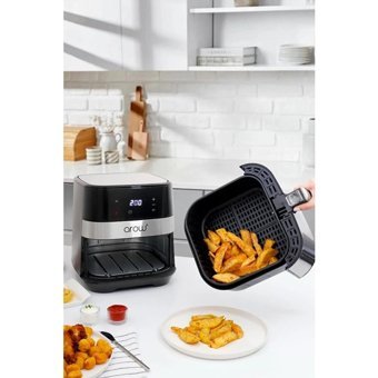 Arow TR-3950 Desire Airfryer 5.5 lt Tek Hazneli Led Ekranlı Yağsız Fritöz Siyah