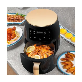 Eco Airfryer 4 lt Tek Hazneli Led Ekranlı Yağsız Sıcak Hava Fritözü Siyah