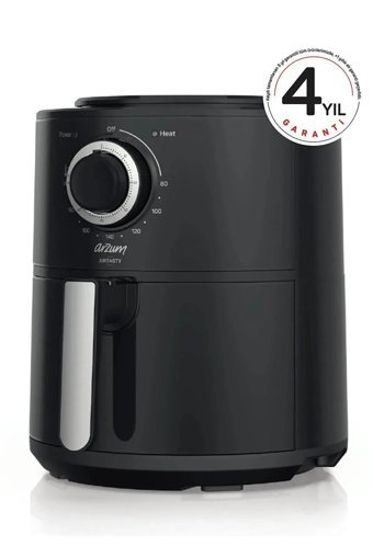 Arzum AR2062-B Airtasty Airfryer 4 lt Tek Hazneli Sıcak Hava Fritözü Siyah