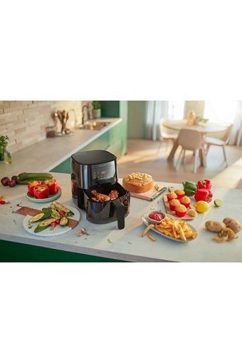 Philips HD9252/91 Airfryer 4.1 lt Tek Hazneli Izgara Yapan Led Ekranlı Yağsız Sıcak Hava Fritözü Siyah