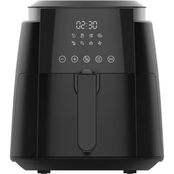 Kumtel Airfryer 5.5 lt Tek Hazneli Led Ekranlı Yağsız Sıcak Hava Fritözü Siyah