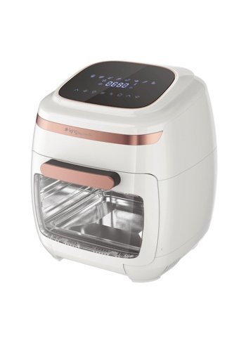 King KYF30 Airfryer 11 lt Tek Hazneli Izgara Yapan Led Ekranlı Yağsız Sıcak Hava Fritözü Beyaz